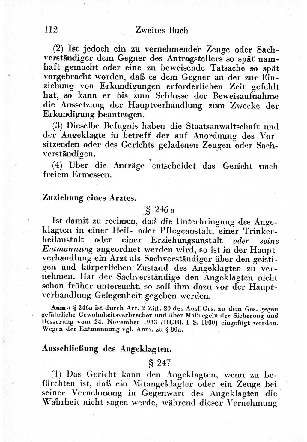 Strafprozeßordnung (StPO), Gerichtsverfassungsgesetz (GVG) und zahlreiche Nebengesetze der sowjetischen Besatzungszone (SBZ) in Deutschland 1949, Seite 112 (StPO GVG Ges. SBZ Dtl. 1949, S. 112)