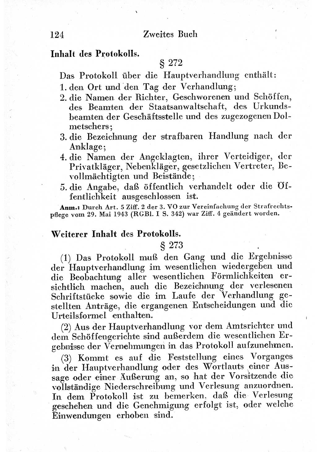 Strafprozeßordnung (StPO), Gerichtsverfassungsgesetz (GVG) und zahlreiche Nebengesetze der sowjetischen Besatzungszone (SBZ) in Deutschland 1949, Seite 124 (StPO GVG Ges. SBZ Dtl. 1949, S. 124)
