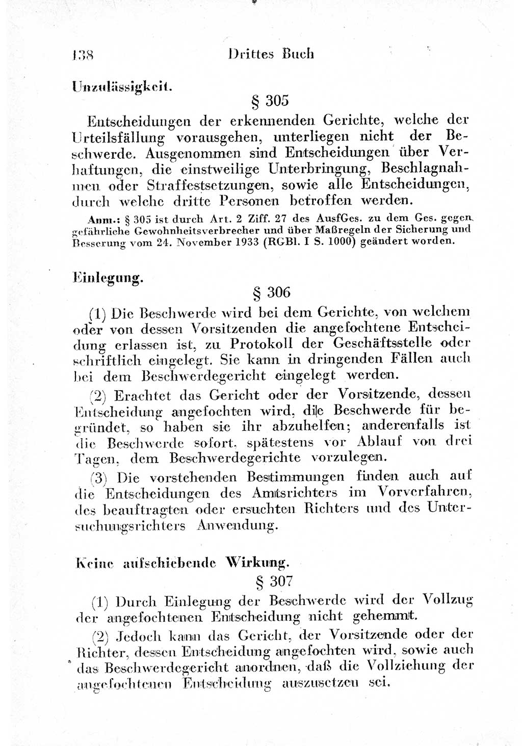 Strafprozeßordnung (StPO), Gerichtsverfassungsgesetz (GVG) und zahlreiche Nebengesetze der sowjetischen Besatzungszone (SBZ) in Deutschland 1949, Seite 138 (StPO GVG Ges. SBZ Dtl. 1949, S. 138)