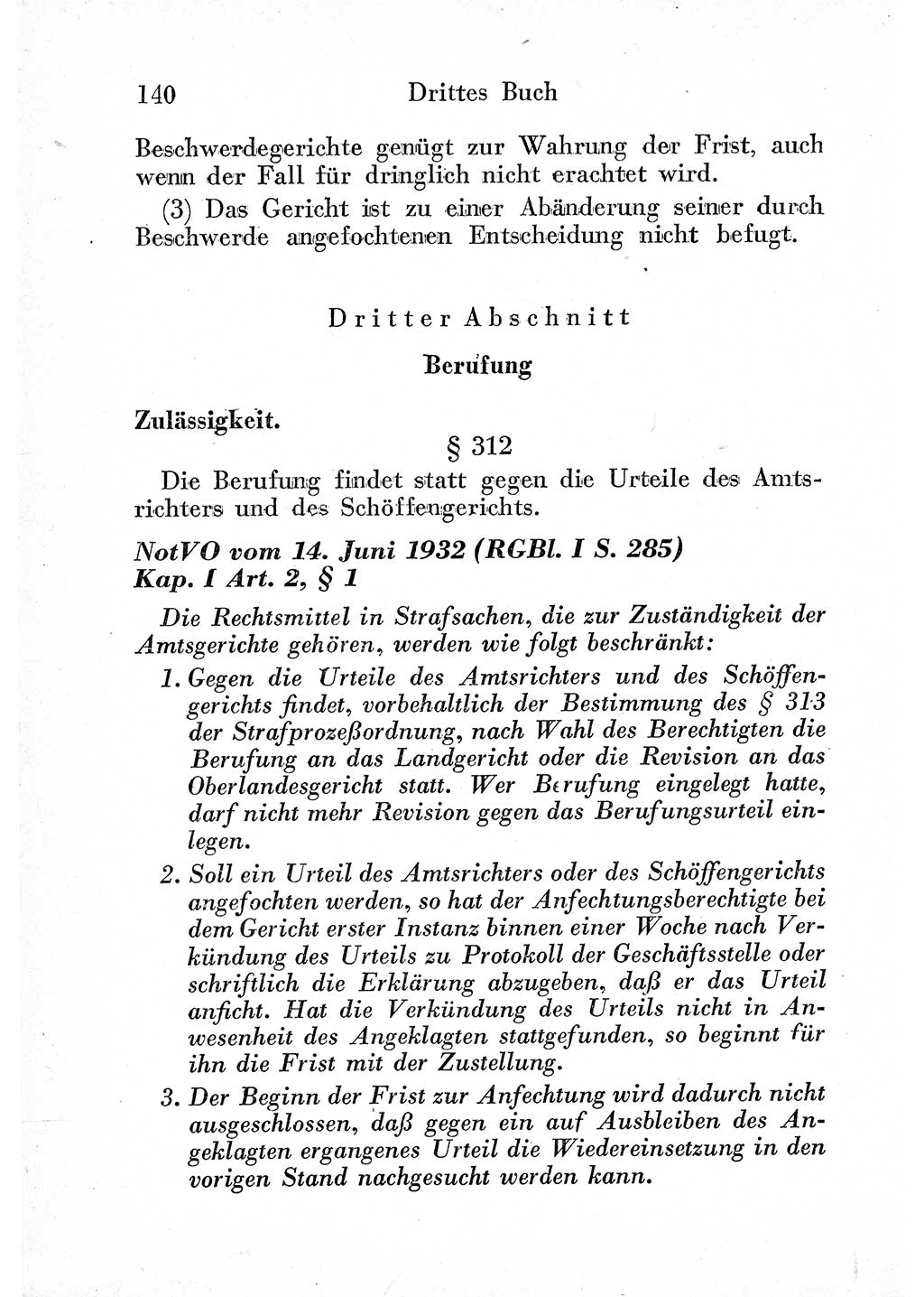 Strafprozeßordnung (StPO), Gerichtsverfassungsgesetz (GVG) und zahlreiche Nebengesetze der sowjetischen Besatzungszone (SBZ) in Deutschland 1949, Seite 140 (StPO GVG Ges. SBZ Dtl. 1949, S. 140)