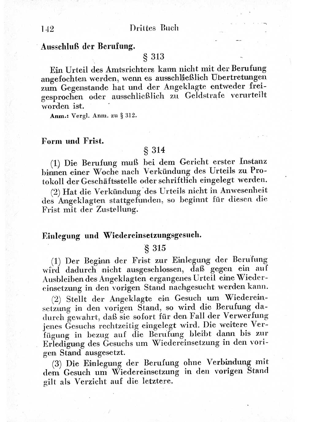 Strafprozeßordnung (StPO), Gerichtsverfassungsgesetz (GVG) und zahlreiche Nebengesetze der sowjetischen Besatzungszone (SBZ) in Deutschland 1949, Seite 142 (StPO GVG Ges. SBZ Dtl. 1949, S. 142)