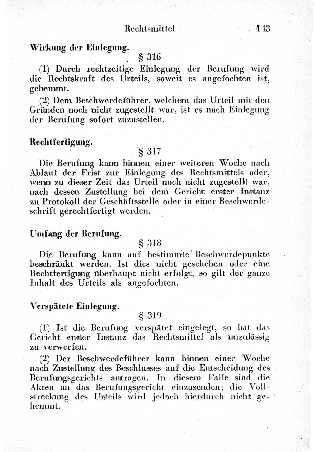 Strafprozeßordnung (StPO), Gerichtsverfassungsgesetz (GVG) und zahlreiche Nebengesetze der sowjetischen Besatzungszone (SBZ) in Deutschland 1949, Seite 143 (StPO GVG Ges. SBZ Dtl. 1949, S. 143)