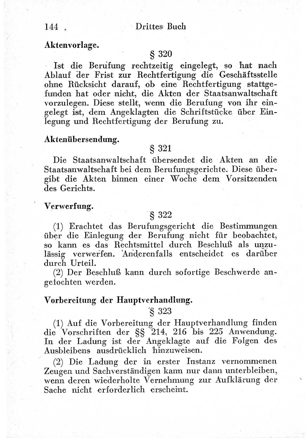 Strafprozeßordnung (StPO), Gerichtsverfassungsgesetz (GVG) und zahlreiche Nebengesetze der sowjetischen Besatzungszone (SBZ) in Deutschland 1949, Seite 144 (StPO GVG Ges. SBZ Dtl. 1949, S. 144)