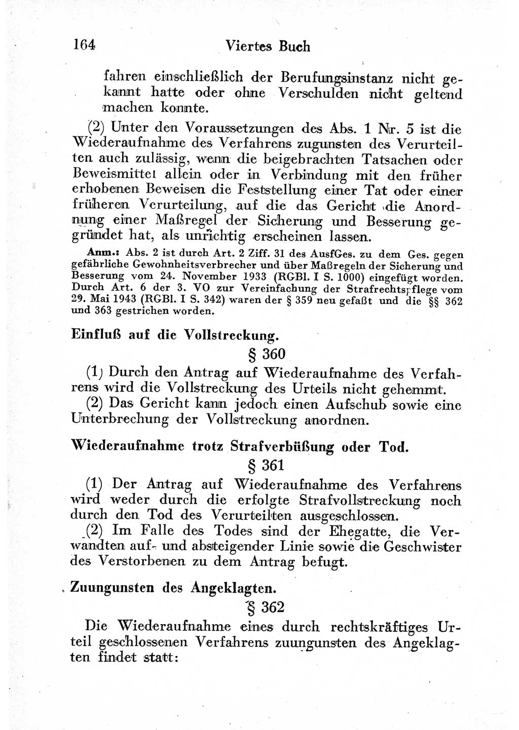 Strafprozeßordnung (StPO), Gerichtsverfassungsgesetz (GVG) und zahlreiche Nebengesetze der sowjetischen Besatzungszone (SBZ) in Deutschland 1949, Seite 164 (StPO GVG Ges. SBZ Dtl. 1949, S. 164)