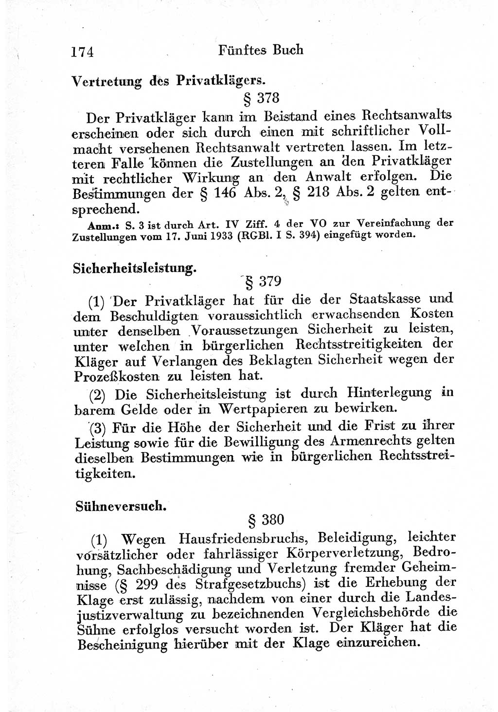 Strafprozeßordnung (StPO), Gerichtsverfassungsgesetz (GVG) und zahlreiche Nebengesetze der sowjetischen Besatzungszone (SBZ) in Deutschland 1949, Seite 174 (StPO GVG Ges. SBZ Dtl. 1949, S. 174)