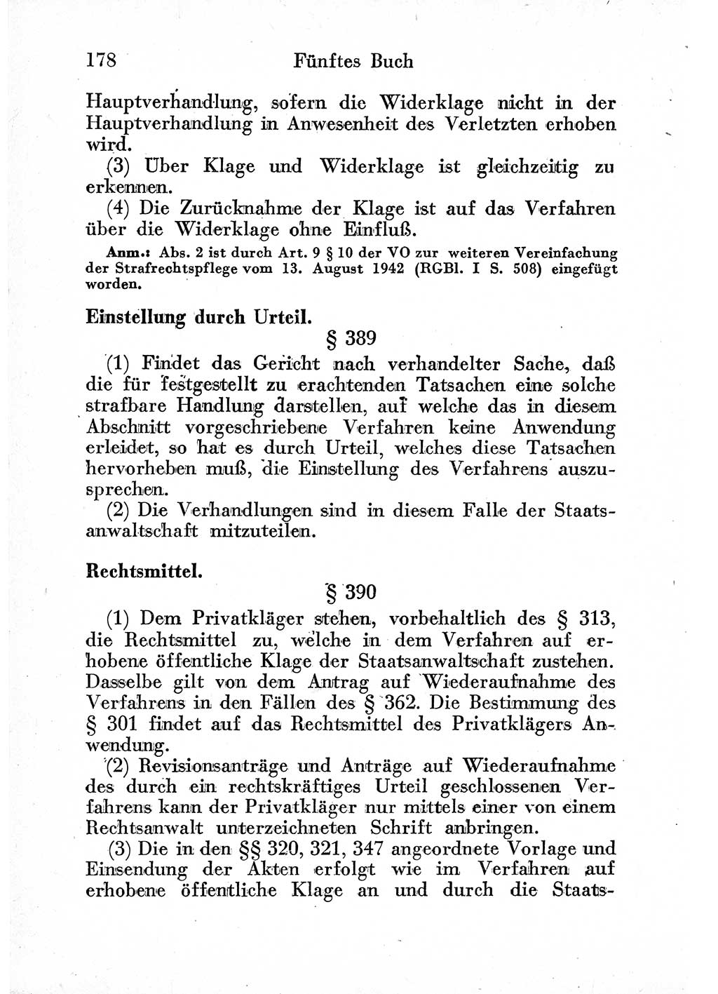 Strafprozeßordnung (StPO), Gerichtsverfassungsgesetz (GVG) und zahlreiche Nebengesetze der sowjetischen Besatzungszone (SBZ) in Deutschland 1949, Seite 178 (StPO GVG Ges. SBZ Dtl. 1949, S. 178)