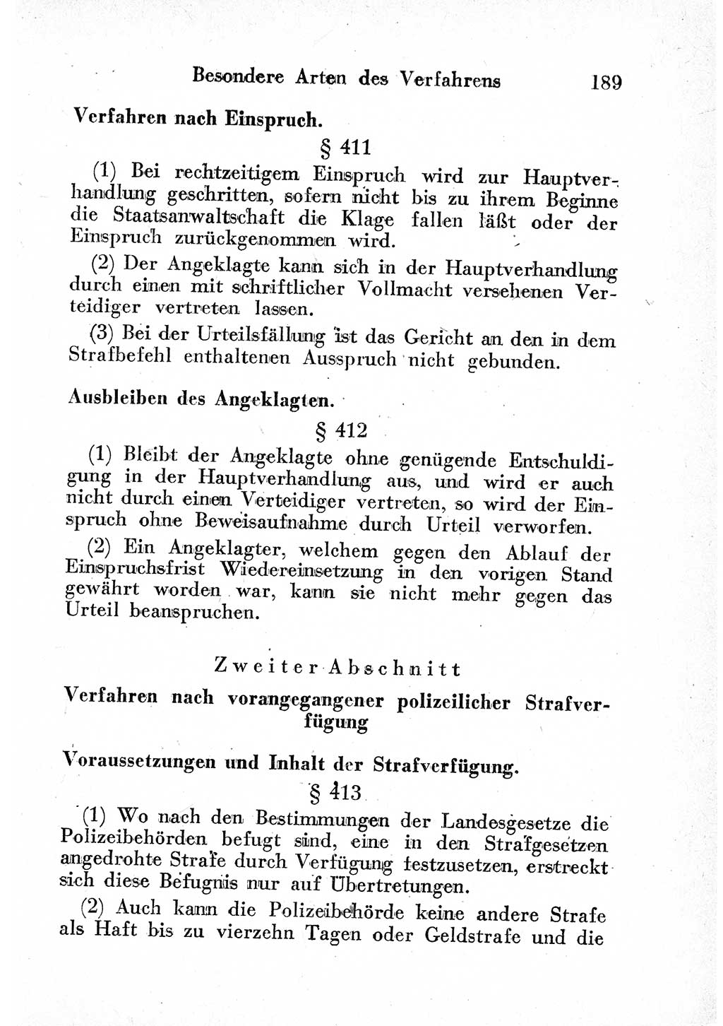 Strafprozeßordnung (StPO), Gerichtsverfassungsgesetz (GVG) und zahlreiche Nebengesetze der sowjetischen Besatzungszone (SBZ) in Deutschland 1949, Seite 189 (StPO GVG Ges. SBZ Dtl. 1949, S. 189)