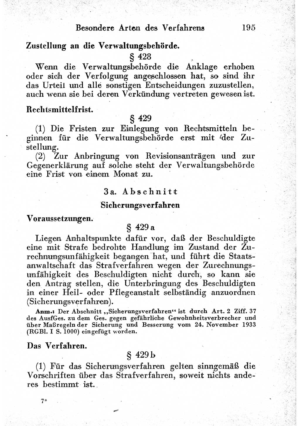 Strafprozeßordnung (StPO), Gerichtsverfassungsgesetz (GVG) und zahlreiche Nebengesetze der sowjetischen Besatzungszone (SBZ) in Deutschland 1949, Seite 195 (StPO GVG Ges. SBZ Dtl. 1949, S. 195)
