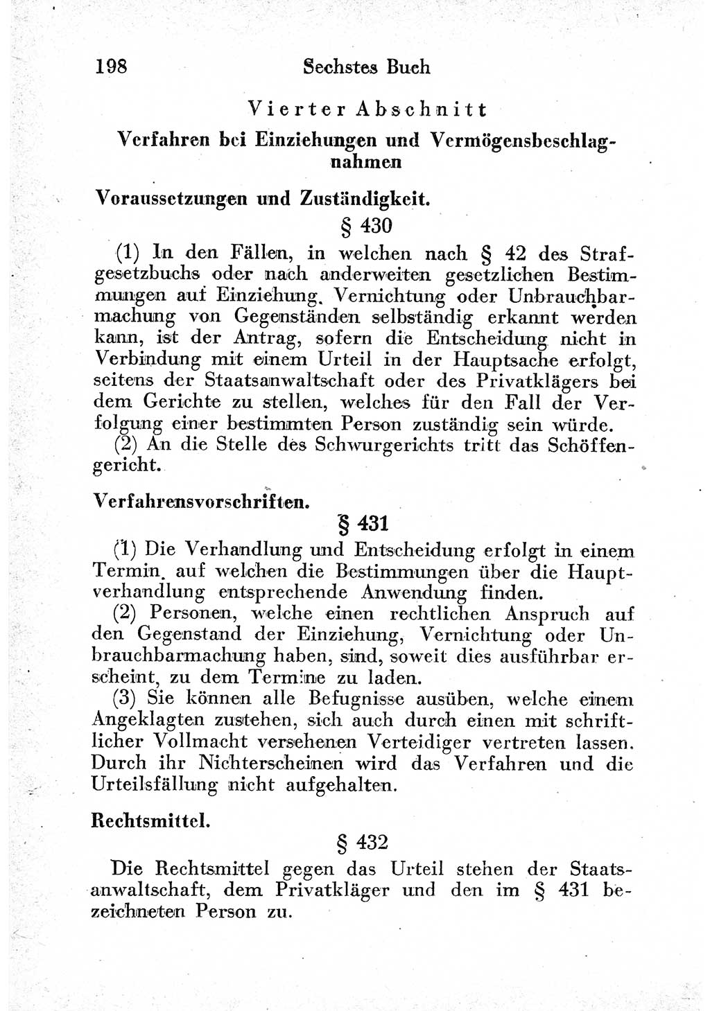 Strafprozeßordnung (StPO), Gerichtsverfassungsgesetz (GVG) und zahlreiche Nebengesetze der sowjetischen Besatzungszone (SBZ) in Deutschland 1949, Seite 198 (StPO GVG Ges. SBZ Dtl. 1949, S. 198)