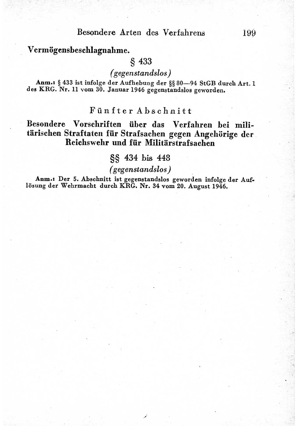 Strafprozeßordnung (StPO), Gerichtsverfassungsgesetz (GVG) und zahlreiche Nebengesetze der sowjetischen Besatzungszone (SBZ) in Deutschland 1949, Seite 199 (StPO GVG Ges. SBZ Dtl. 1949, S. 199)