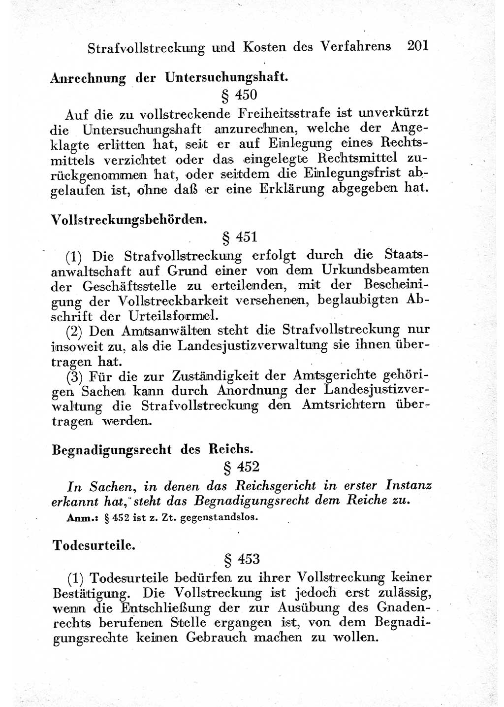 Strafprozeßordnung (StPO), Gerichtsverfassungsgesetz (GVG) und zahlreiche Nebengesetze der sowjetischen Besatzungszone (SBZ) in Deutschland 1949, Seite 201 (StPO GVG Ges. SBZ Dtl. 1949, S. 201)