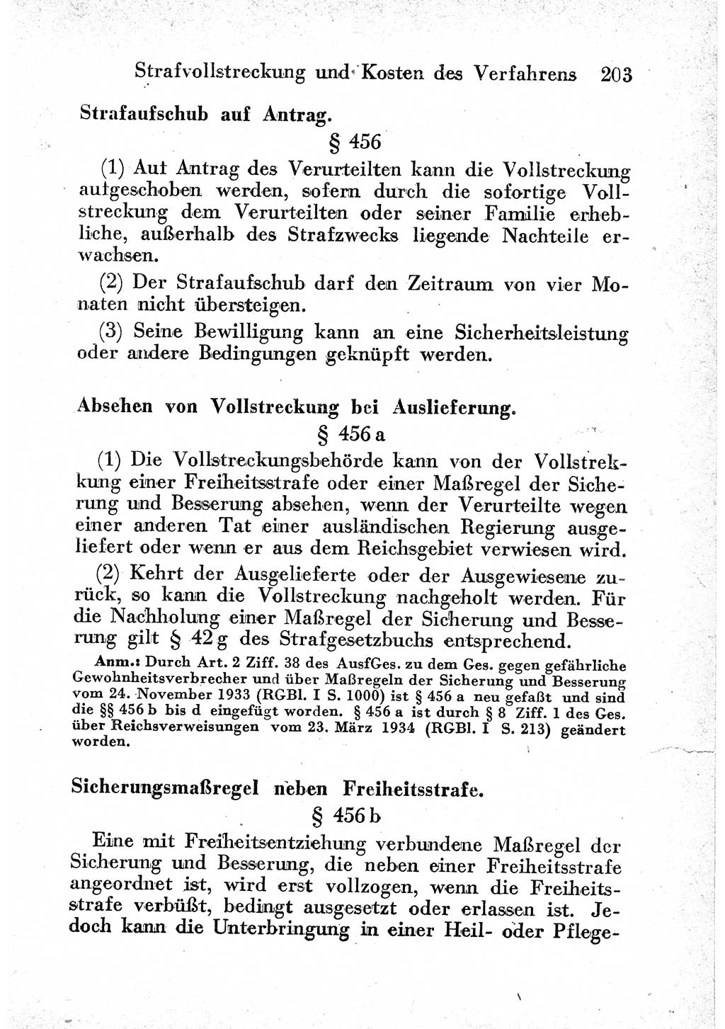 Strafprozeßordnung (StPO), Gerichtsverfassungsgesetz (GVG) und zahlreiche Nebengesetze der sowjetischen Besatzungszone (SBZ) in Deutschland 1949, Seite 203 (StPO GVG Ges. SBZ Dtl. 1949, S. 203)