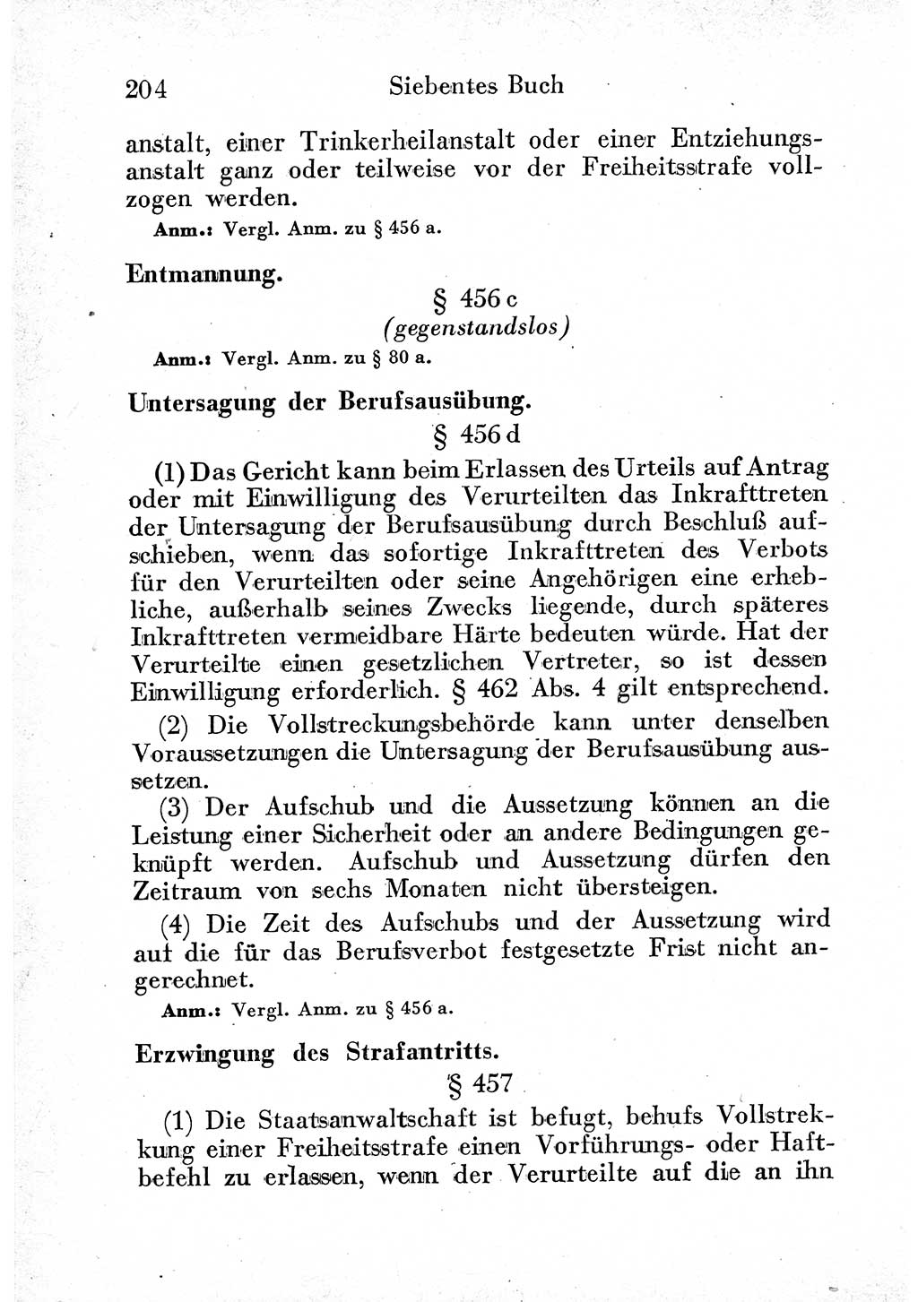 Strafprozeßordnung (StPO), Gerichtsverfassungsgesetz (GVG) und zahlreiche Nebengesetze der sowjetischen Besatzungszone (SBZ) in Deutschland 1949, Seite 204 (StPO GVG Ges. SBZ Dtl. 1949, S. 204)