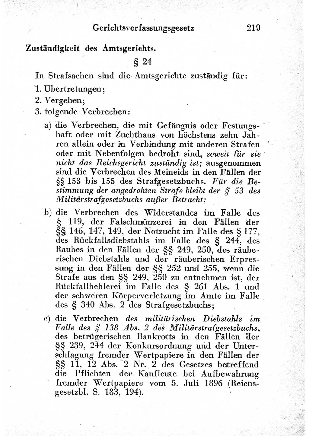 Strafprozeßordnung (StPO), Gerichtsverfassungsgesetz (GVG) und zahlreiche Nebengesetze der sowjetischen Besatzungszone (SBZ) in Deutschland 1949, Seite 219 (StPO GVG Ges. SBZ Dtl. 1949, S. 219)