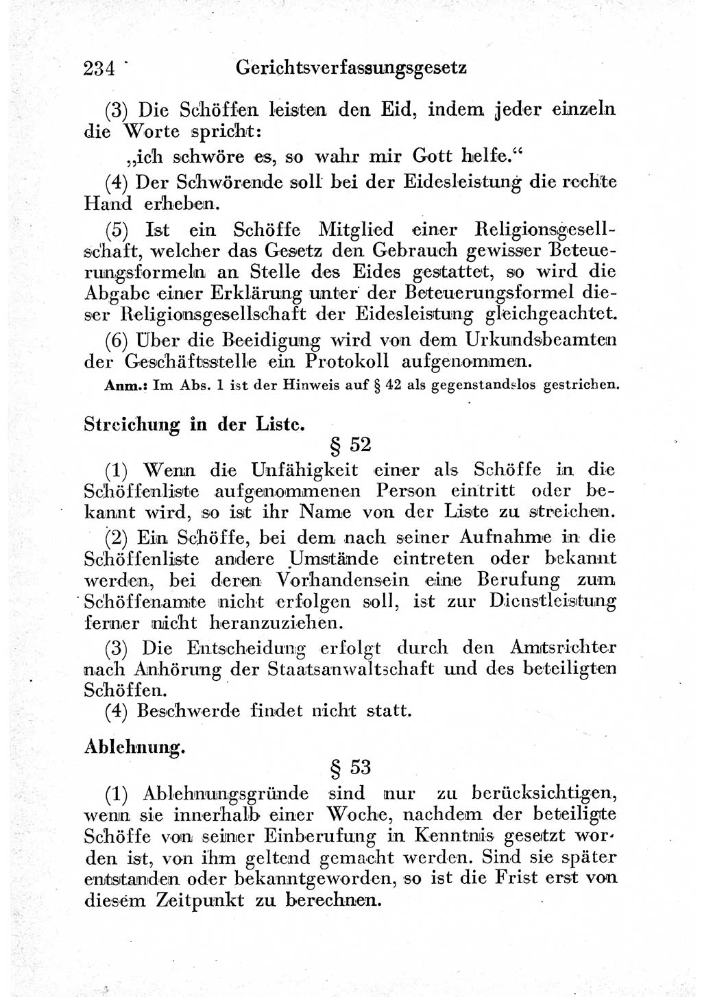 Strafprozeßordnung (StPO), Gerichtsverfassungsgesetz (GVG) und zahlreiche Nebengesetze der sowjetischen Besatzungszone (SBZ) in Deutschland 1949, Seite 234 (StPO GVG Ges. SBZ Dtl. 1949, S. 234)