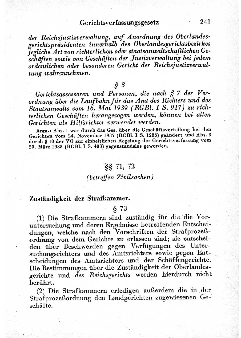 Strafprozeßordnung (StPO), Gerichtsverfassungsgesetz (GVG) und zahlreiche Nebengesetze der sowjetischen Besatzungszone (SBZ) in Deutschland 1949, Seite 241 (StPO GVG Ges. SBZ Dtl. 1949, S. 241)