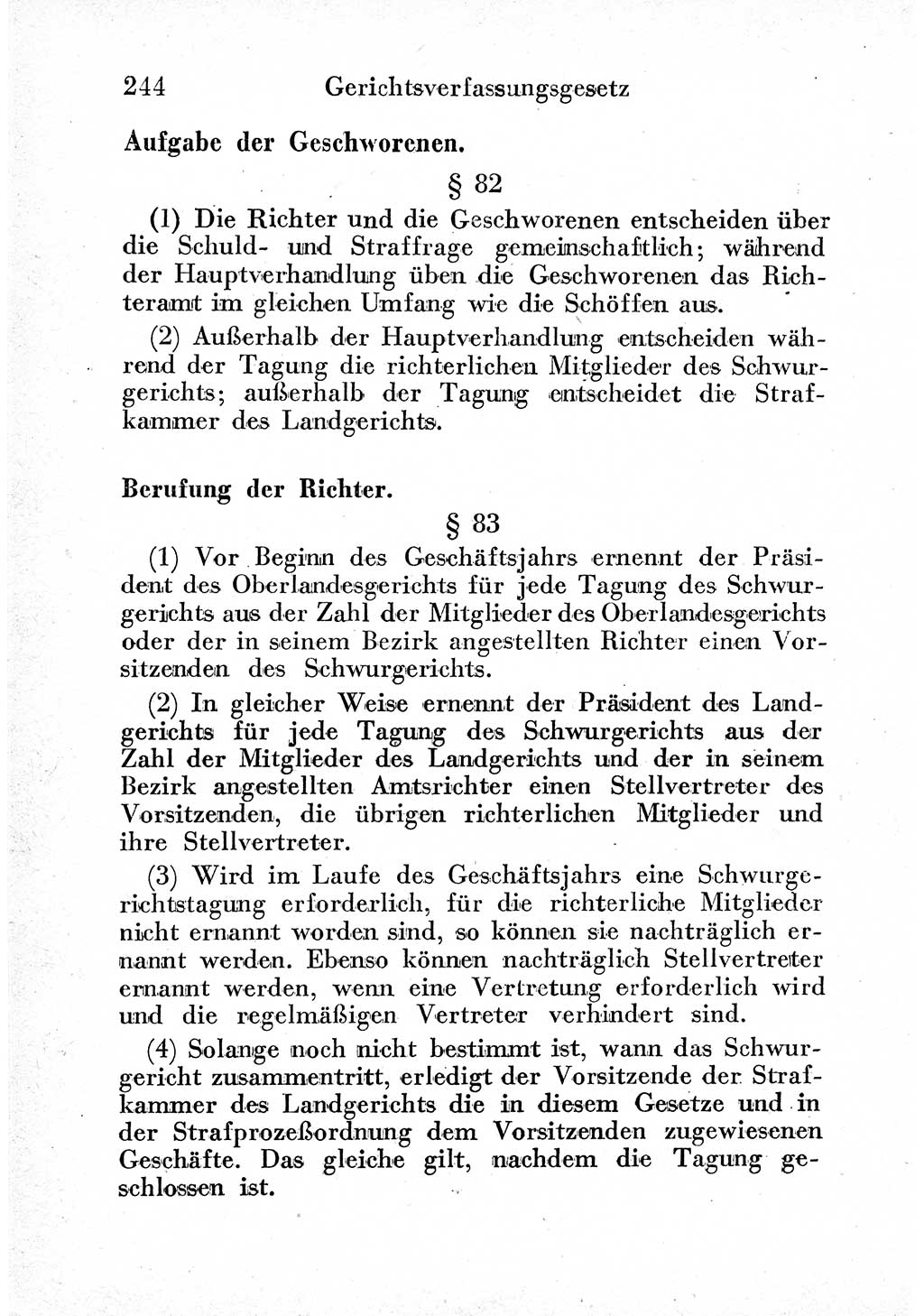 Strafprozeßordnung (StPO), Gerichtsverfassungsgesetz (GVG) und zahlreiche Nebengesetze der sowjetischen Besatzungszone (SBZ) in Deutschland 1949, Seite 244 (StPO GVG Ges. SBZ Dtl. 1949, S. 244)