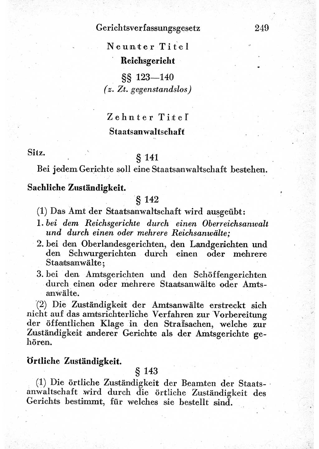 Strafprozeßordnung (StPO), Gerichtsverfassungsgesetz (GVG) und zahlreiche Nebengesetze der sowjetischen Besatzungszone (SBZ) in Deutschland 1949, Seite 249 (StPO GVG Ges. SBZ Dtl. 1949, S. 249)