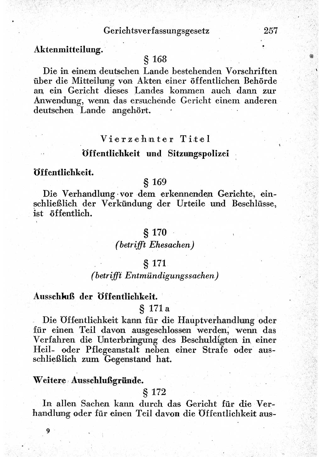 Strafprozeßordnung (StPO), Gerichtsverfassungsgesetz (GVG) und zahlreiche Nebengesetze der sowjetischen Besatzungszone (SBZ) in Deutschland 1949, Seite 257 (StPO GVG Ges. SBZ Dtl. 1949, S. 257)