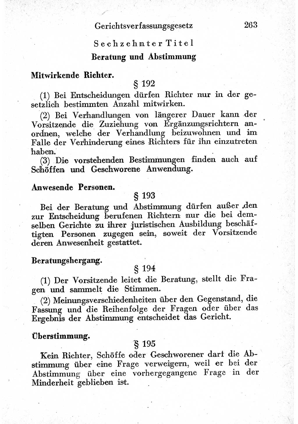Strafprozeßordnung (StPO), Gerichtsverfassungsgesetz (GVG) und zahlreiche Nebengesetze der sowjetischen Besatzungszone (SBZ) in Deutschland 1949, Seite 263 (StPO GVG Ges. SBZ Dtl. 1949, S. 263)