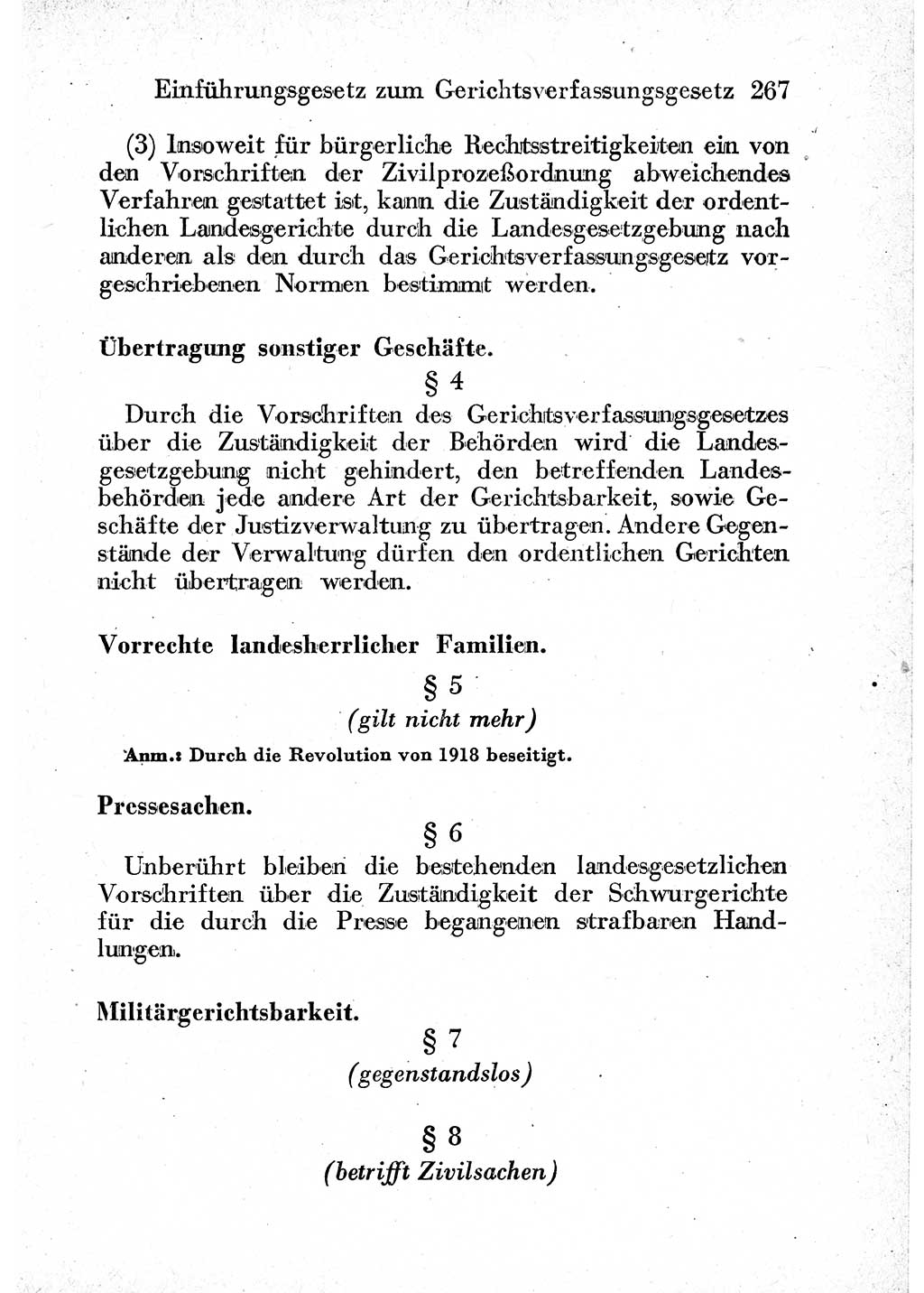 Strafprozeßordnung (StPO), Gerichtsverfassungsgesetz (GVG) und zahlreiche Nebengesetze der sowjetischen Besatzungszone (SBZ) in Deutschland 1949, Seite 267 (StPO GVG Ges. SBZ Dtl. 1949, S. 267)