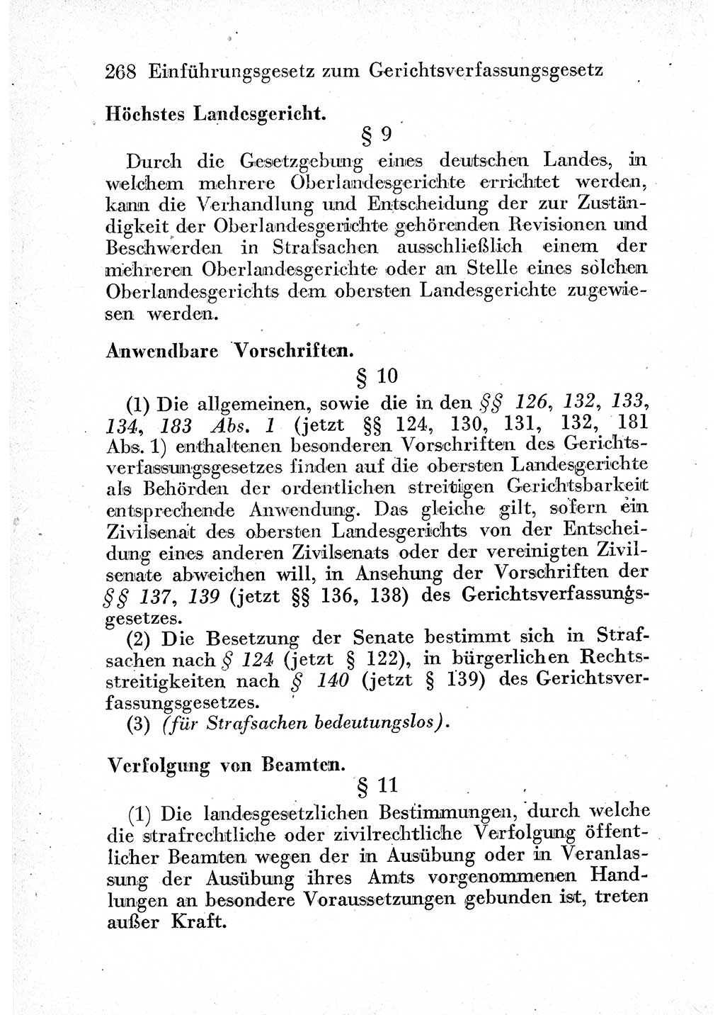 Strafprozeßordnung (StPO), Gerichtsverfassungsgesetz (GVG) und zahlreiche Nebengesetze der sowjetischen Besatzungszone (SBZ) in Deutschland 1949, Seite 268 (StPO GVG Ges. SBZ Dtl. 1949, S. 268)