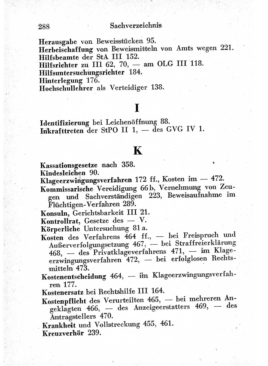 Strafprozeßordnung (StPO), Gerichtsverfassungsgesetz (GVG) und zahlreiche Nebengesetze der sowjetischen Besatzungszone (SBZ) in Deutschland 1949, Seite 288 (StPO GVG Ges. SBZ Dtl. 1949, S. 288)