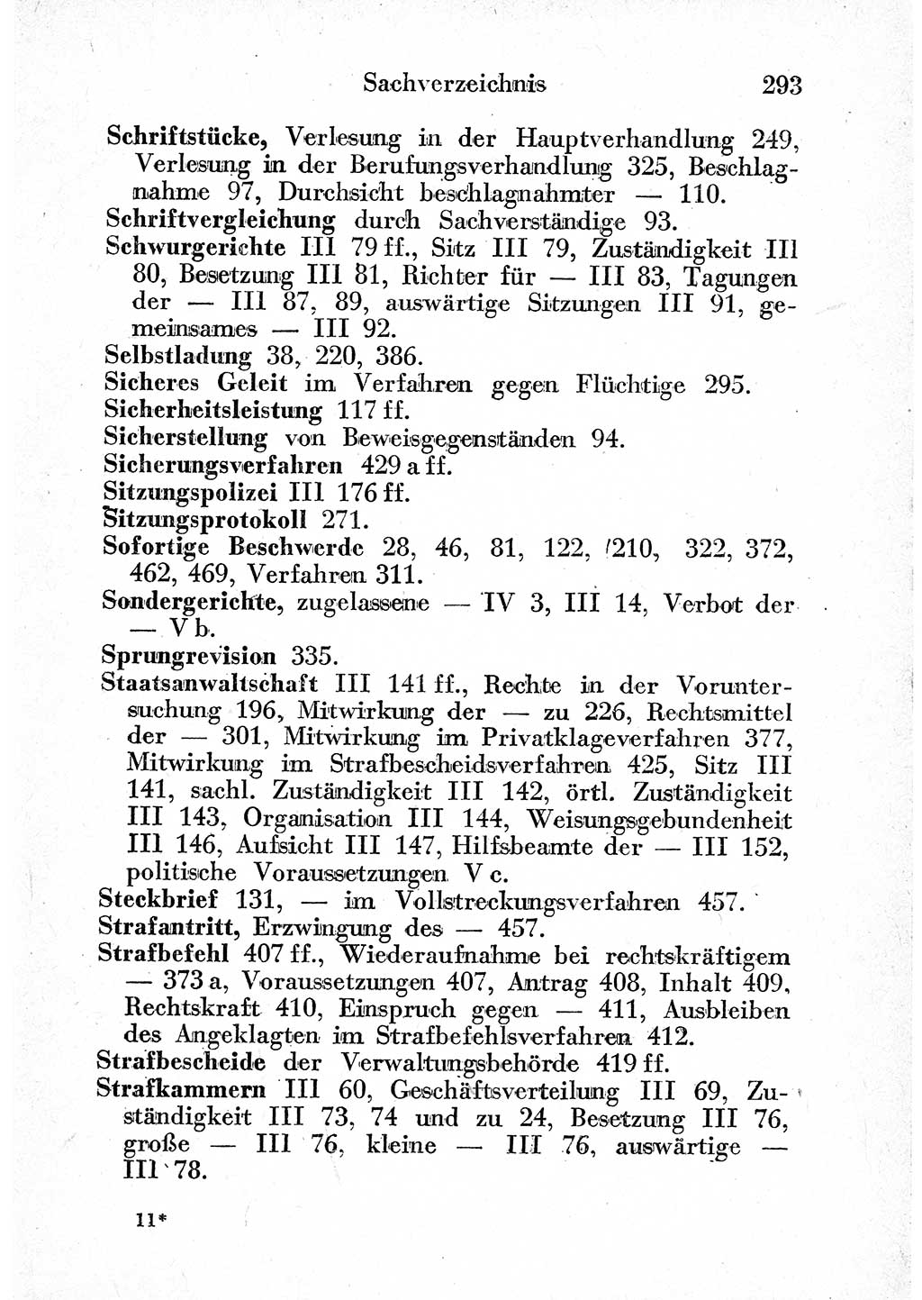 Strafprozeßordnung (StPO), Gerichtsverfassungsgesetz (GVG) und zahlreiche Nebengesetze der sowjetischen Besatzungszone (SBZ) in Deutschland 1949, Seite 293 (StPO GVG Ges. SBZ Dtl. 1949, S. 293)