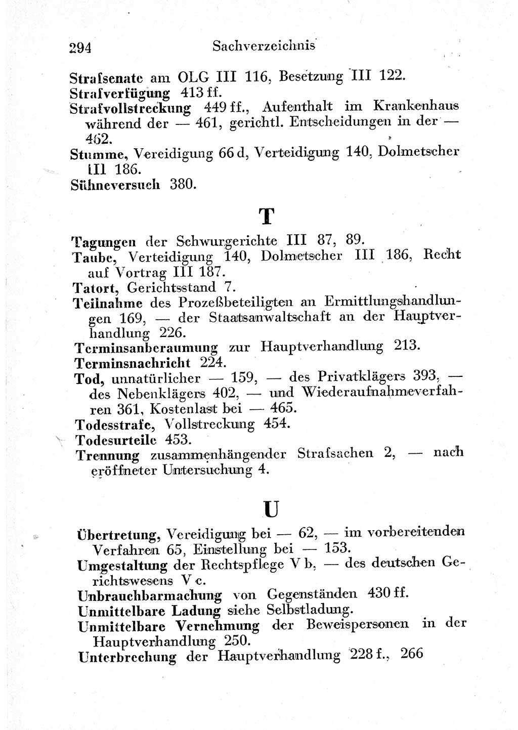 Strafprozeßordnung (StPO), Gerichtsverfassungsgesetz (GVG) und zahlreiche Nebengesetze der sowjetischen Besatzungszone (SBZ) in Deutschland 1949, Seite 294 (StPO GVG Ges. SBZ Dtl. 1949, S. 294)