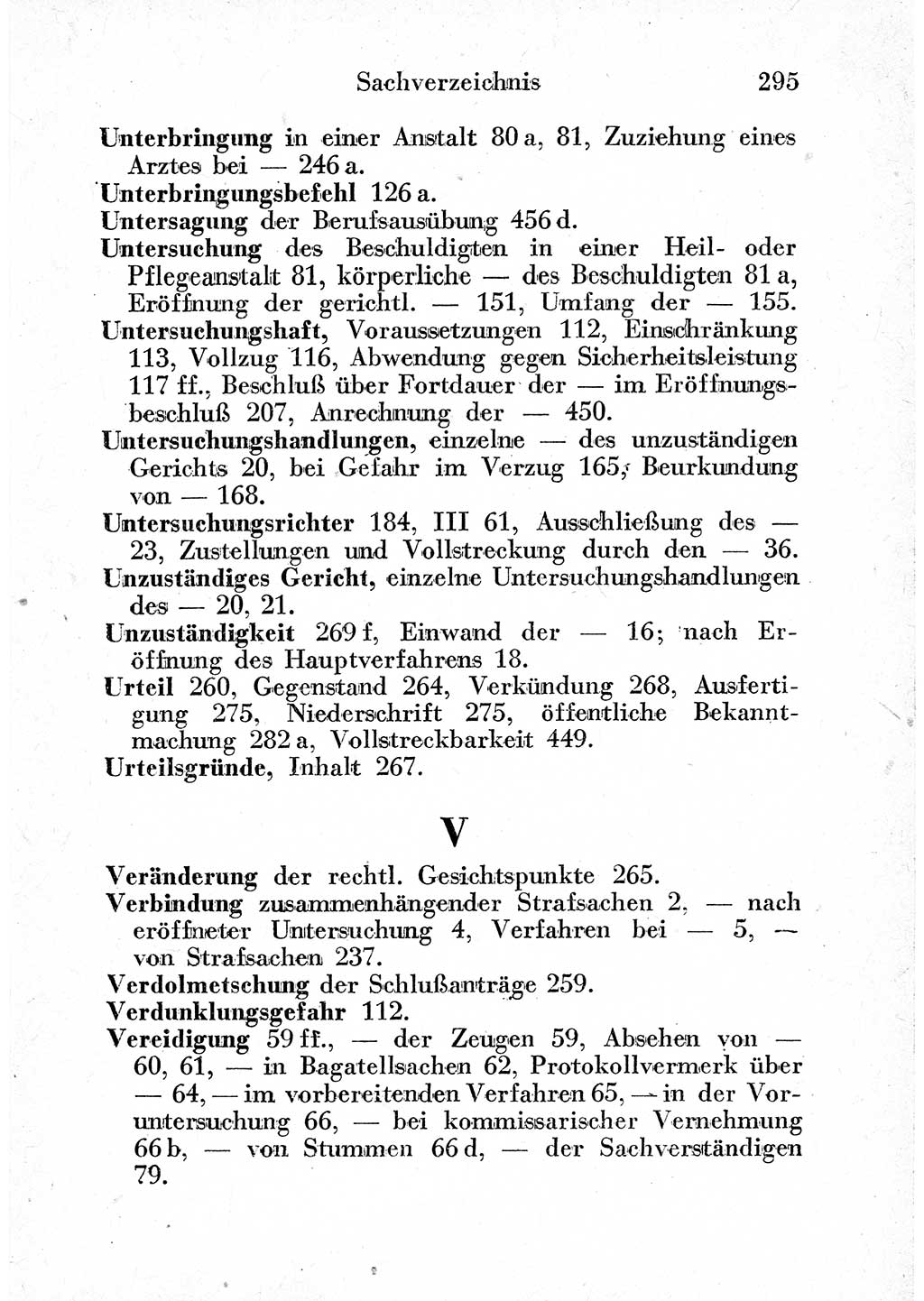 Strafprozeßordnung (StPO), Gerichtsverfassungsgesetz (GVG) und zahlreiche Nebengesetze der sowjetischen Besatzungszone (SBZ) in Deutschland 1949, Seite 295 (StPO GVG Ges. SBZ Dtl. 1949, S. 295)