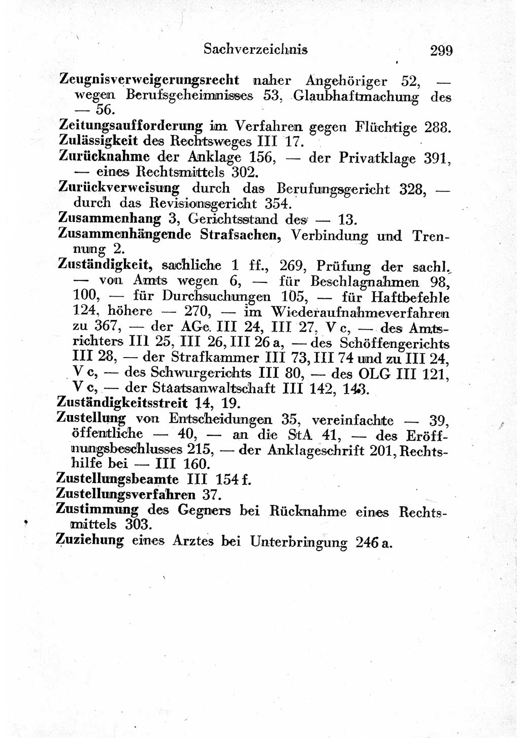 Strafprozeßordnung (StPO), Gerichtsverfassungsgesetz (GVG) und zahlreiche Nebengesetze der sowjetischen Besatzungszone (SBZ) in Deutschland 1949, Seite 299 (StPO GVG Ges. SBZ Dtl. 1949, S. 299)