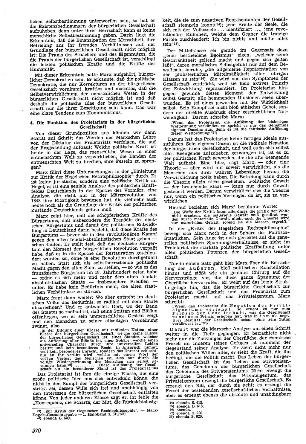 Neue Justiz (NJ), Zeitschrift für Recht und Rechtswissenschaft [Sowjetische Besatzungszone (SBZ) Deutschland, Deutsche Demokratische Republik (DDR)], 3. Jahrgang 1949, Seite 270 (NJ SBZ Dtl. DDR 1949, S. 270)