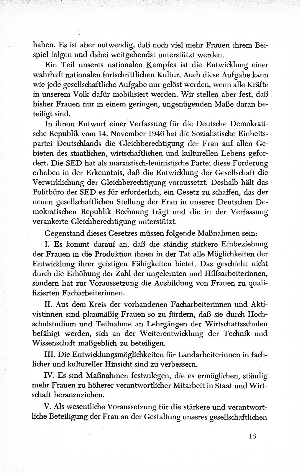 Dokumente der Sozialistischen Einheitspartei Deutschlands (SED) [Deutsche Demokratische Republik (DDR)] 1950-1952, Seite 13 (Dok. SED DDR 1950-1952, S. 13)