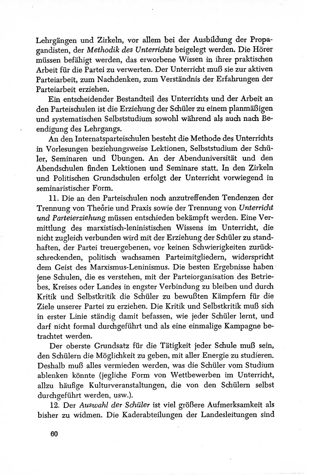 Dokumente der Sozialistischen Einheitspartei Deutschlands (SED) [Deutsche Demokratische Republik (DDR)] 1950-1952, Seite 60 (Dok. SED DDR 1950-1952, S. 60)