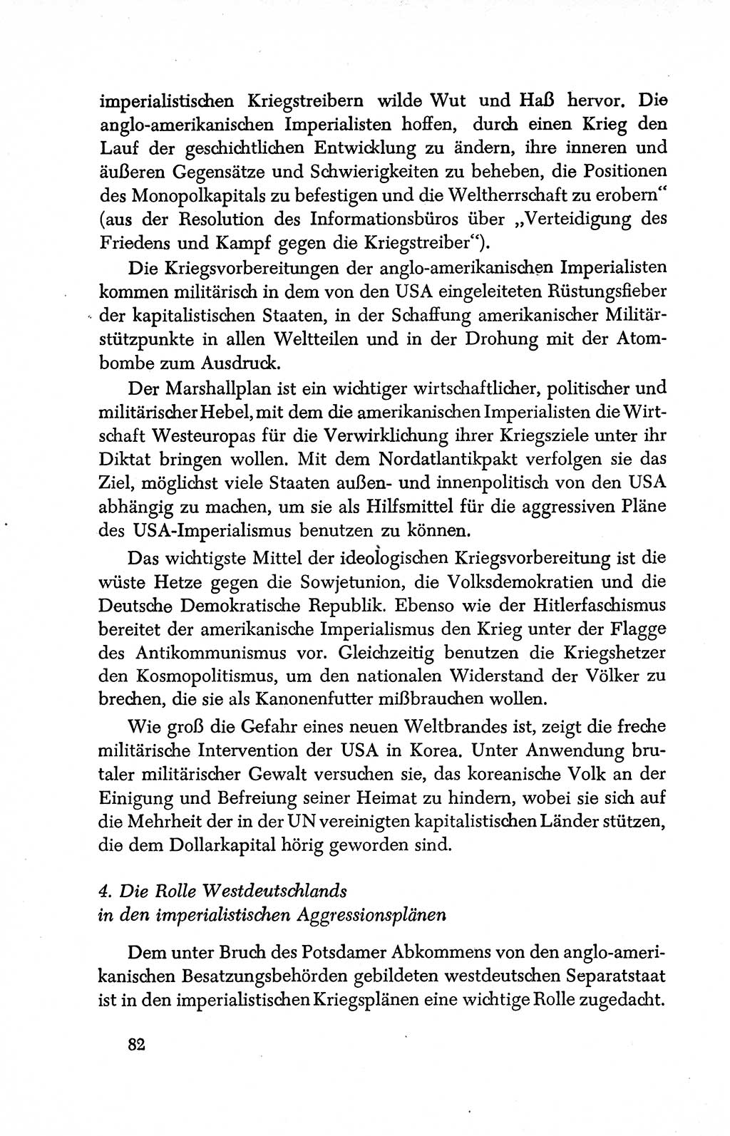 Dokumente der Sozialistischen Einheitspartei Deutschlands (SED) [Deutsche Demokratische Republik (DDR)] 1950-1952, Seite 82 (Dok. SED DDR 1950-1952, S. 82)