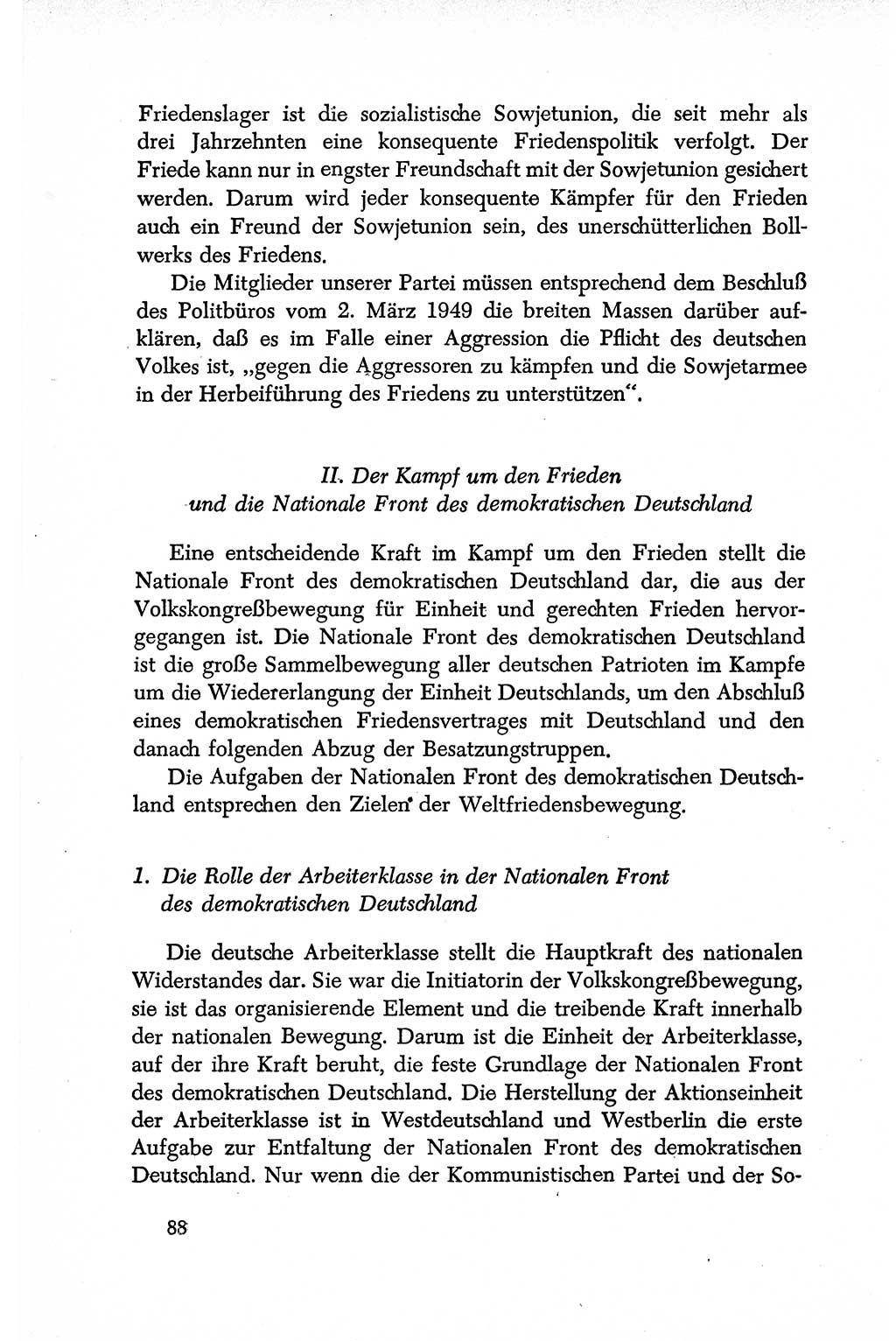 Dokumente der Sozialistischen Einheitspartei Deutschlands (SED) [Deutsche Demokratische Republik (DDR)] 1950-1952, Seite 88 (Dok. SED DDR 1950-1952, S. 88)