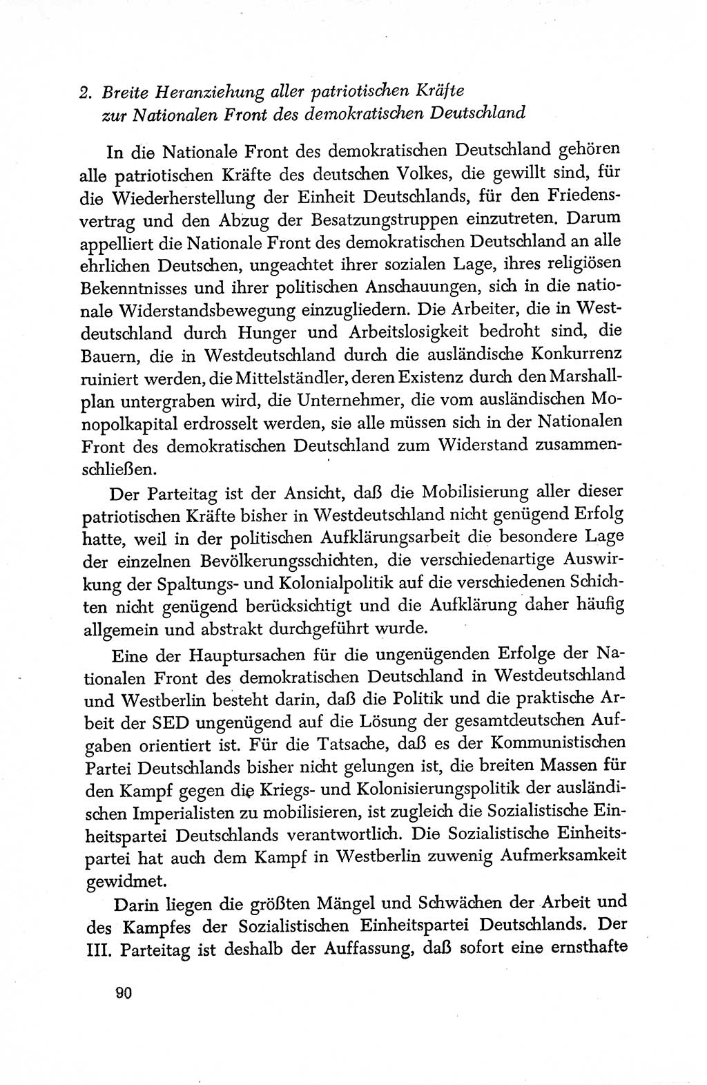 Dokumente der Sozialistischen Einheitspartei Deutschlands (SED) [Deutsche Demokratische Republik (DDR)] 1950-1952, Seite 90 (Dok. SED DDR 1950-1952, S. 90)