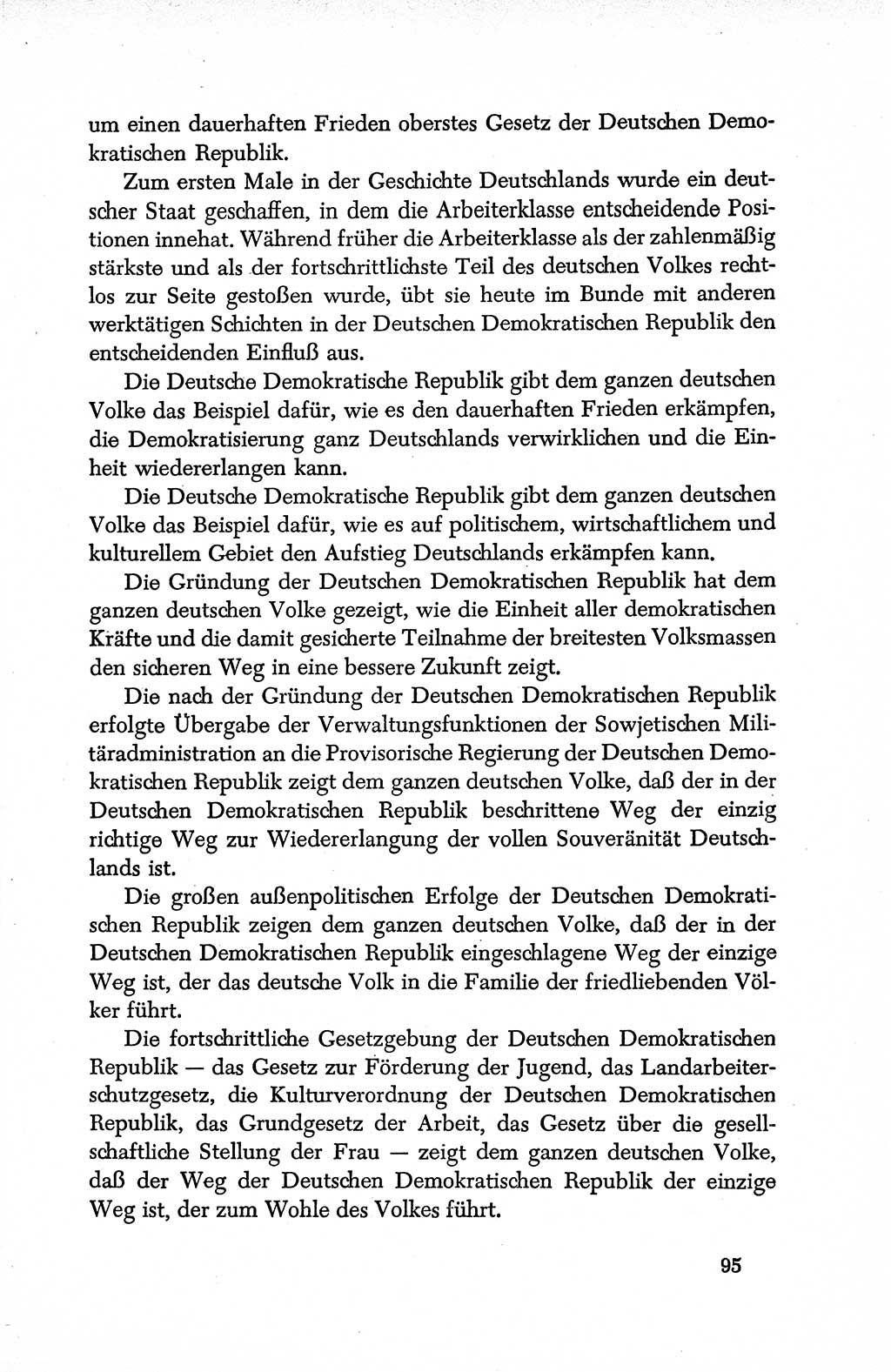 Dokumente der Sozialistischen Einheitspartei Deutschlands (SED) [Deutsche Demokratische Republik (DDR)] 1950-1952, Seite 95 (Dok. SED DDR 1950-1952, S. 95)