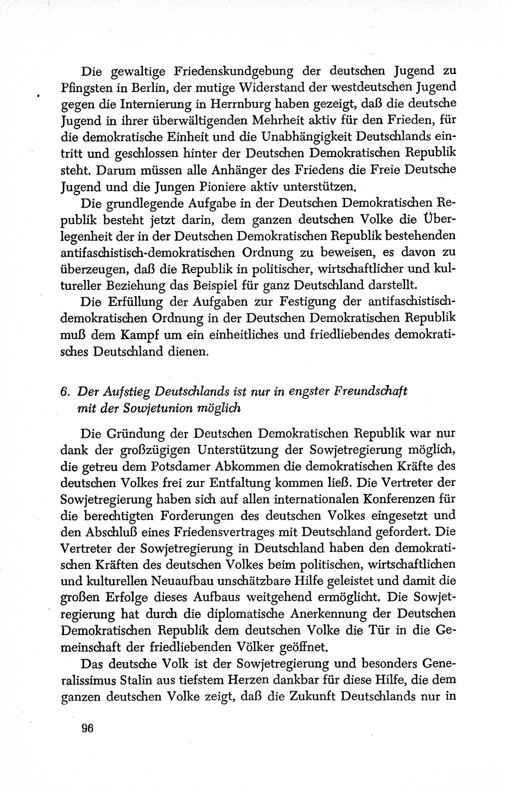 Dokumente der Sozialistischen Einheitspartei Deutschlands (SED) [Deutsche Demokratische Republik (DDR)] 1950-1952, Seite 96 (Dok. SED DDR 1950-1952, S. 96)