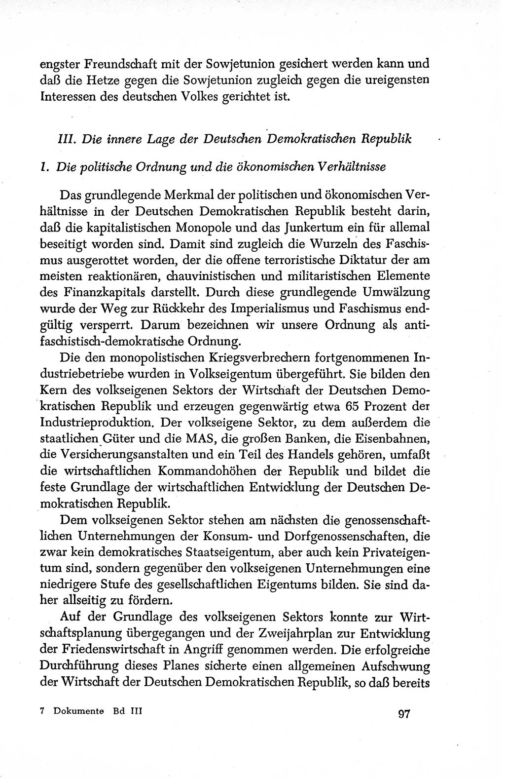 Dokumente der Sozialistischen Einheitspartei Deutschlands (SED) [Deutsche Demokratische Republik (DDR)] 1950-1952, Seite 97 (Dok. SED DDR 1950-1952, S. 97)