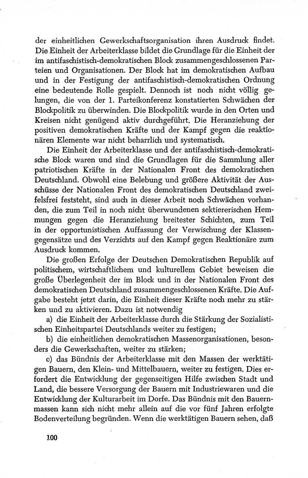 Dokumente der Sozialistischen Einheitspartei Deutschlands (SED) [Deutsche Demokratische Republik (DDR)] 1950-1952, Seite 100 (Dok. SED DDR 1950-1952, S. 100)