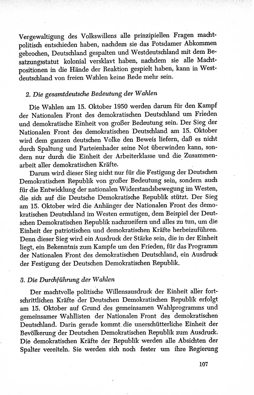 Dokumente der Sozialistischen Einheitspartei Deutschlands (SED) [Deutsche Demokratische Republik (DDR)] 1950-1952, Seite 107 (Dok. SED DDR 1950-1952, S. 107)