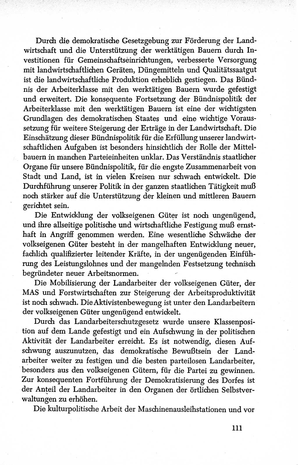 Dokumente der Sozialistischen Einheitspartei Deutschlands (SED) [Deutsche Demokratische Republik (DDR)] 1950-1952, Seite 111 (Dok. SED DDR 1950-1952, S. 111)