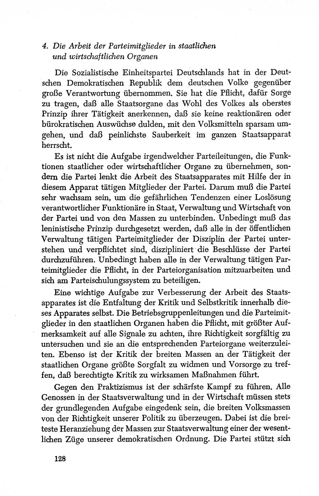 Dokumente der Sozialistischen Einheitspartei Deutschlands (SED) [Deutsche Demokratische Republik (DDR)] 1950-1952, Seite 128 (Dok. SED DDR 1950-1952, S. 128)