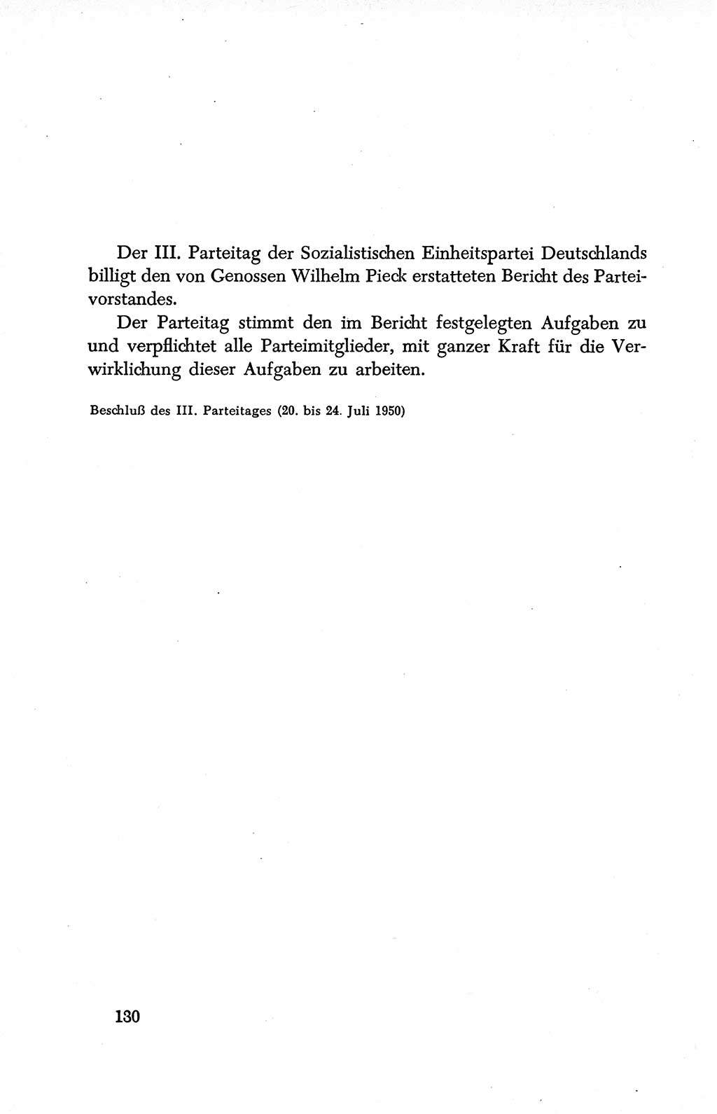 Dokumente der Sozialistischen Einheitspartei Deutschlands (SED) [Deutsche Demokratische Republik (DDR)] 1950-1952, Seite 130 (Dok. SED DDR 1950-1952, S. 130)
