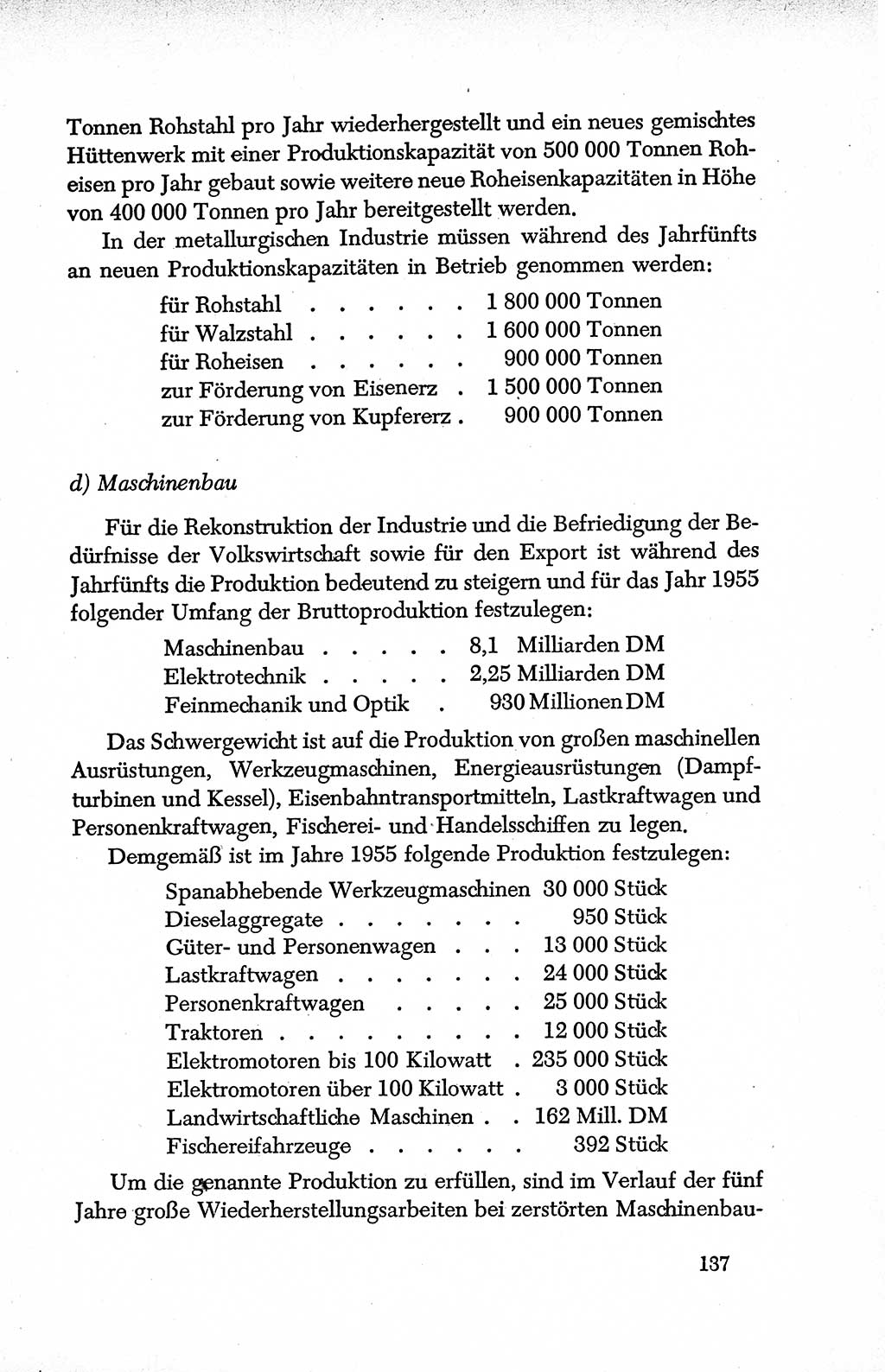 Dokumente der Sozialistischen Einheitspartei Deutschlands (SED) [Deutsche Demokratische Republik (DDR)] 1950-1952, Seite 137 (Dok. SED DDR 1950-1952, S. 137)