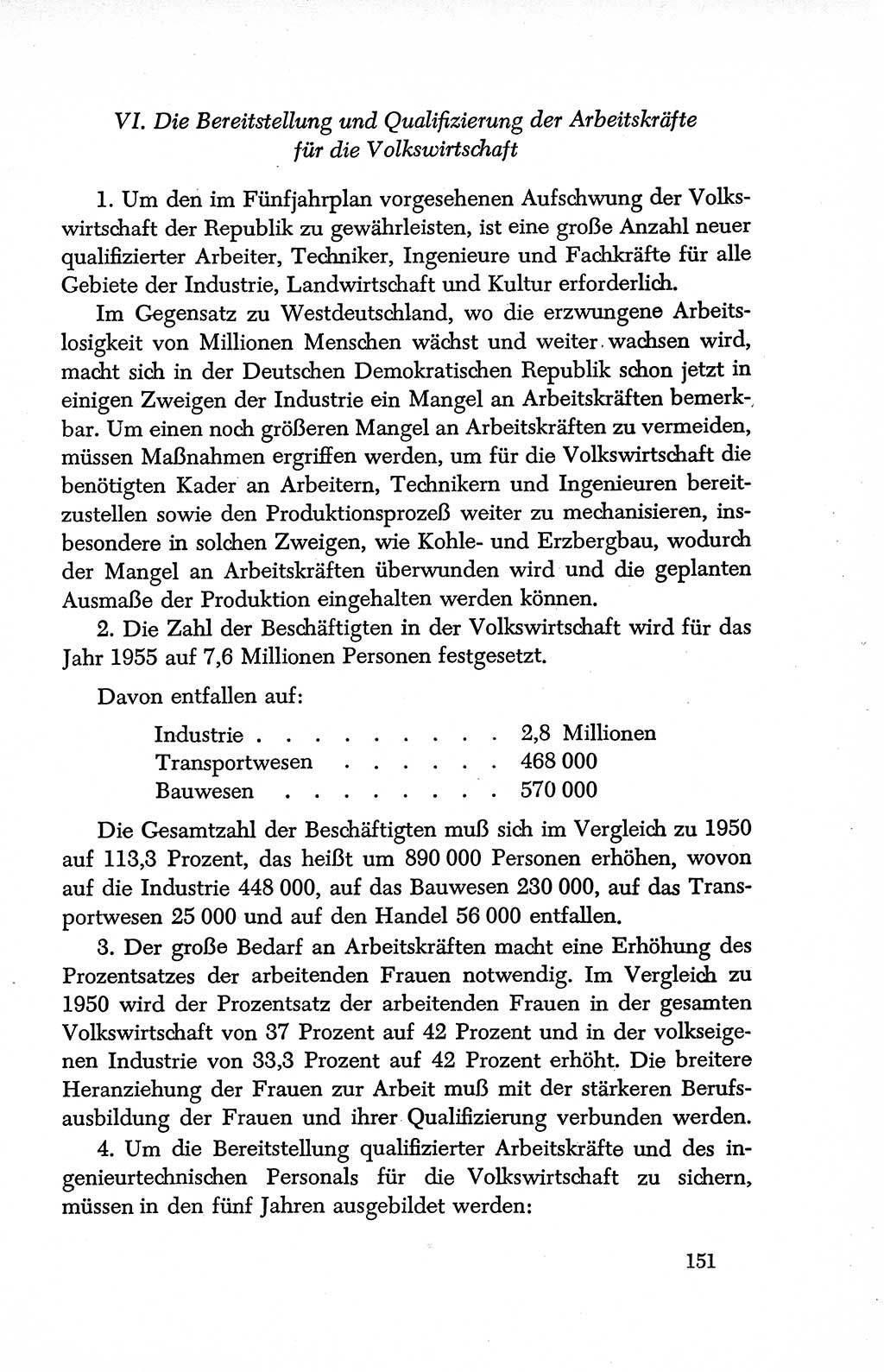 Dokumente der Sozialistischen Einheitspartei Deutschlands (SED) [Deutsche Demokratische Republik (DDR)] 1950-1952, Seite 151 (Dok. SED DDR 1950-1952, S. 151)