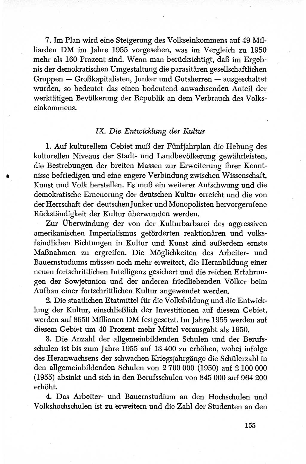 Dokumente der Sozialistischen Einheitspartei Deutschlands (SED) [Deutsche Demokratische Republik (DDR)] 1950-1952, Seite 155 (Dok. SED DDR 1950-1952, S. 155)