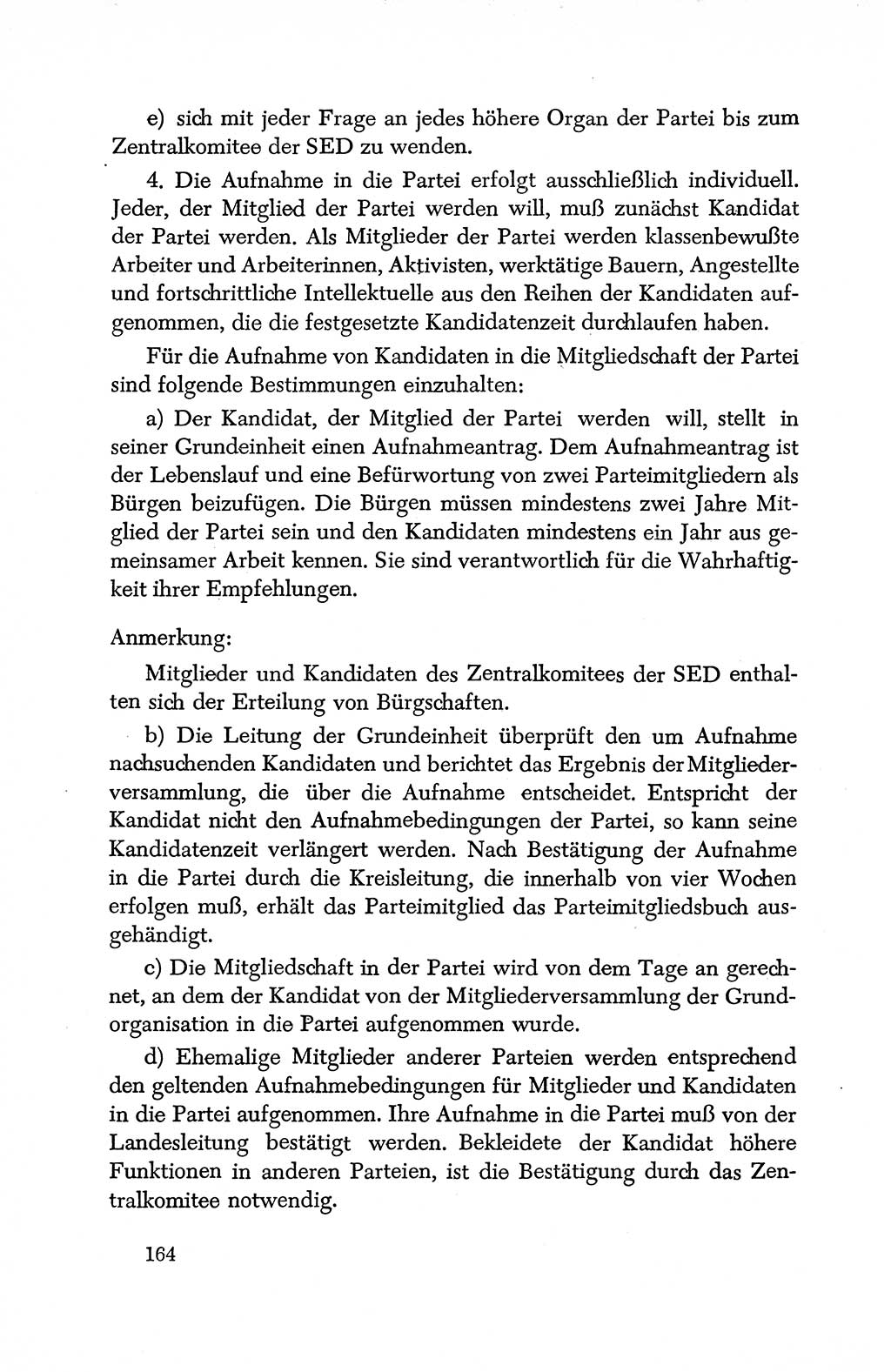 Dokumente der Sozialistischen Einheitspartei Deutschlands (SED) [Deutsche Demokratische Republik (DDR)] 1950-1952, Seite 164 (Dok. SED DDR 1950-1952, S. 164)