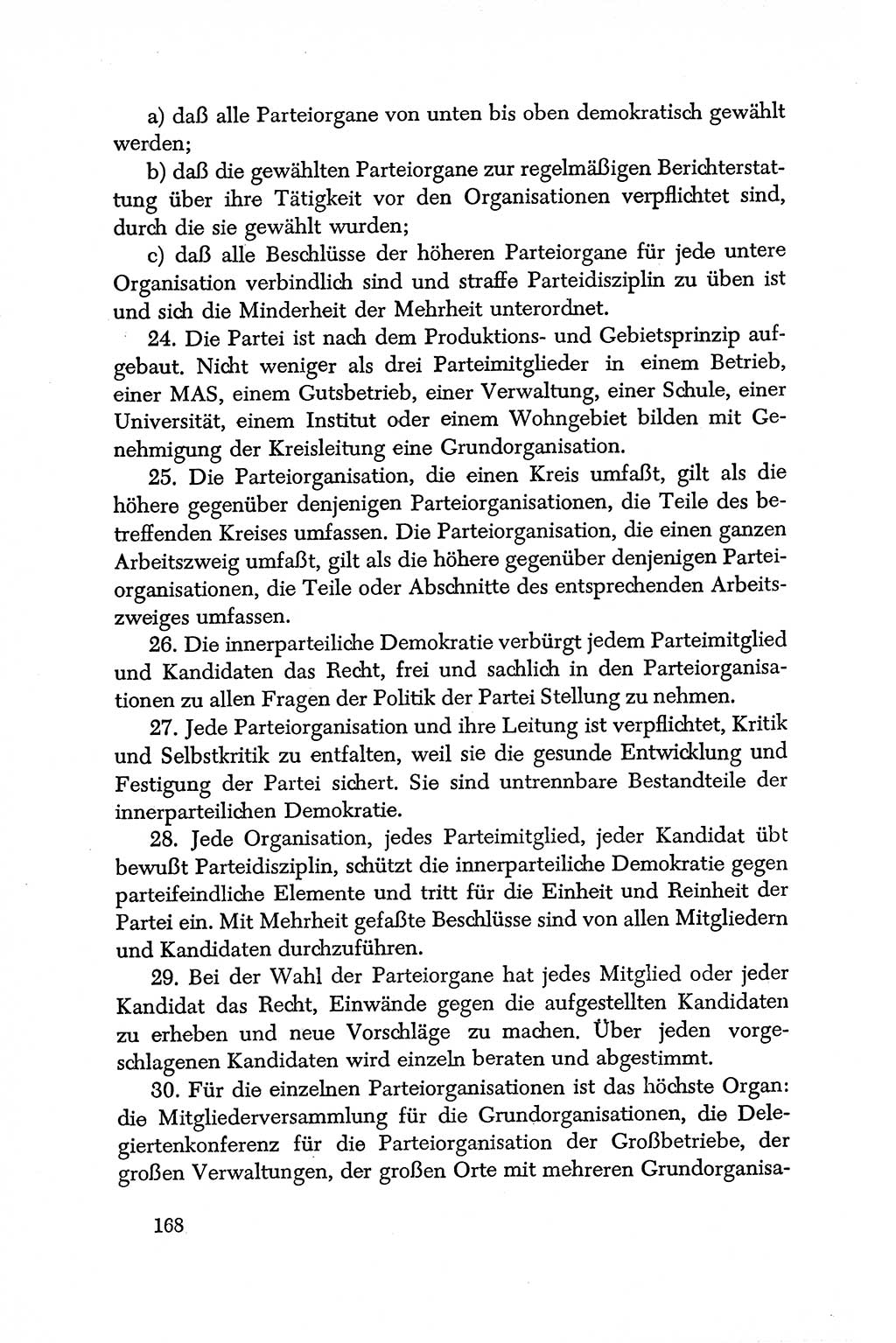 Dokumente der Sozialistischen Einheitspartei Deutschlands (SED) [Deutsche Demokratische Republik (DDR)] 1950-1952, Seite 168 (Dok. SED DDR 1950-1952, S. 168)